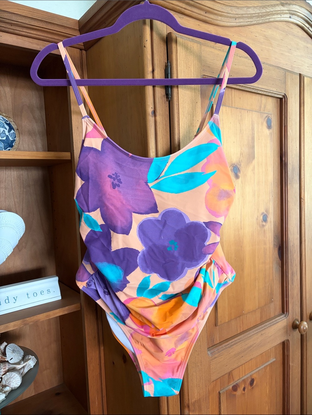 Lush Garden Shirred Front Tummy Control one piece